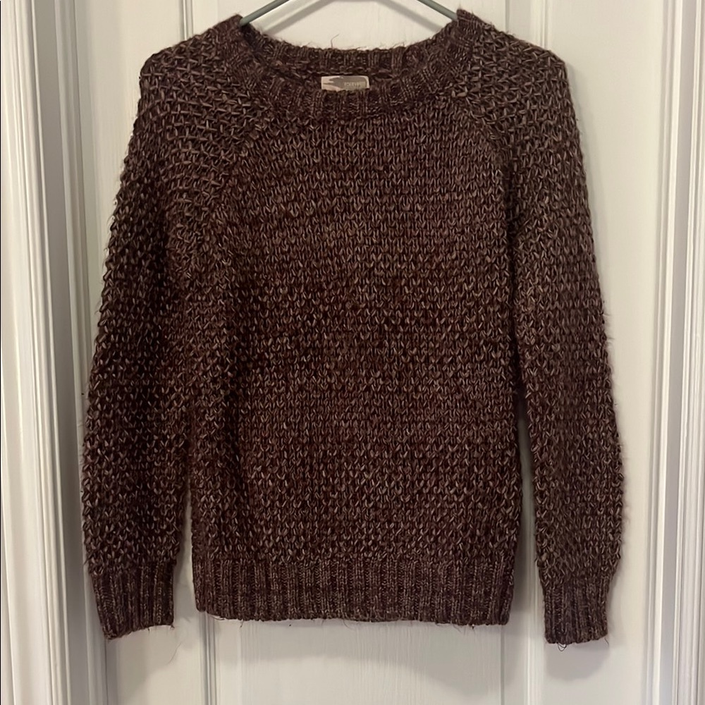 Cozy Brown Knit Sweater